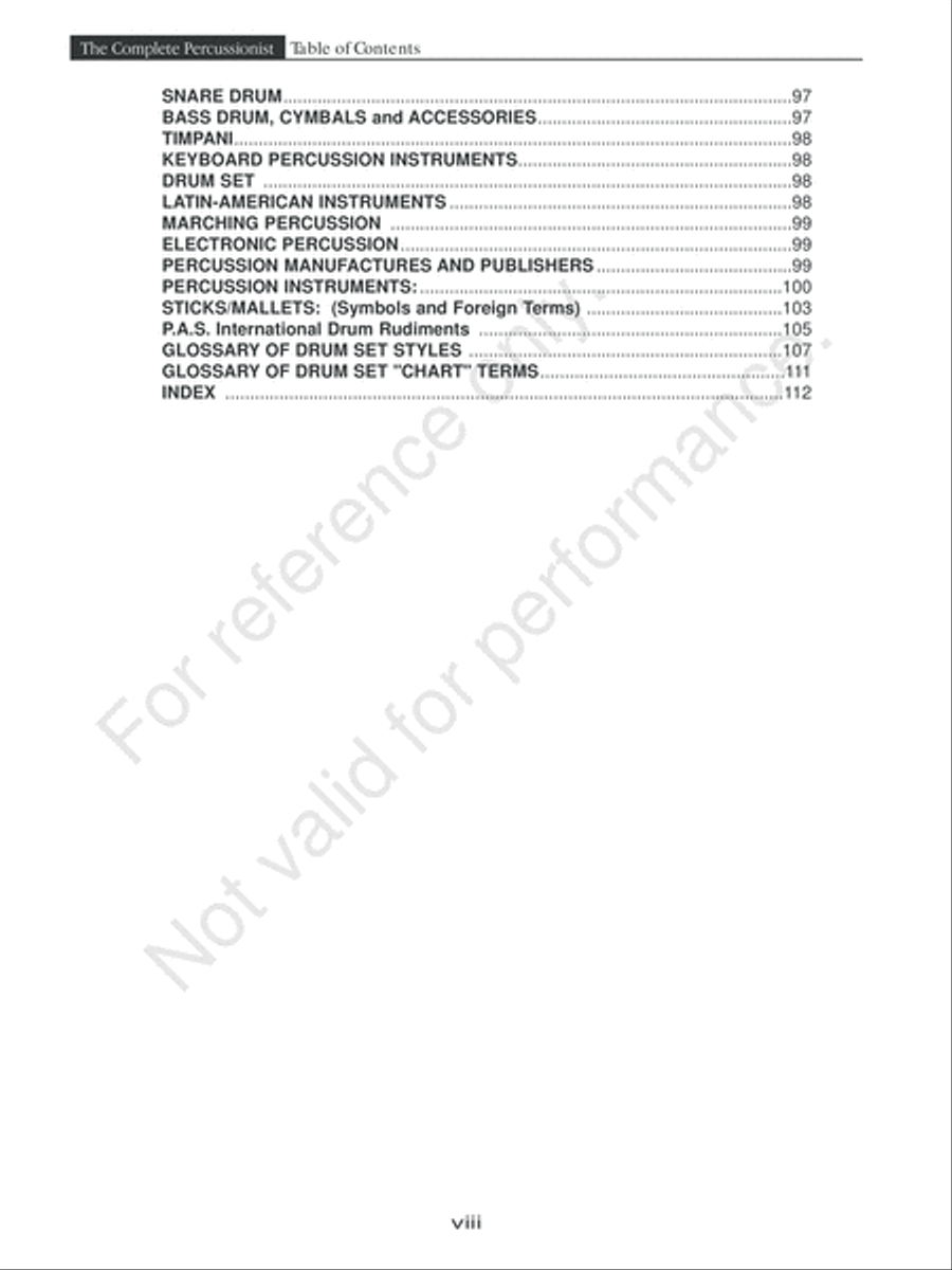 The Complete Percussionist
