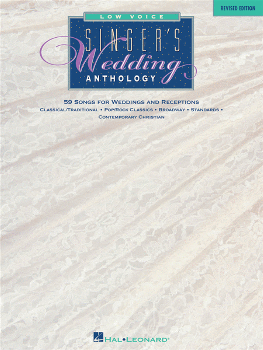 Singer's Wedding Anthology - Revised Edition Low Voice scores gallery preview page 1