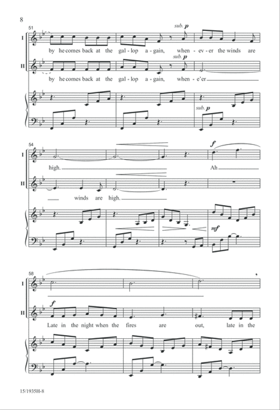 Windy Nights Windy Nights 3-Part scores gallery preview page 8