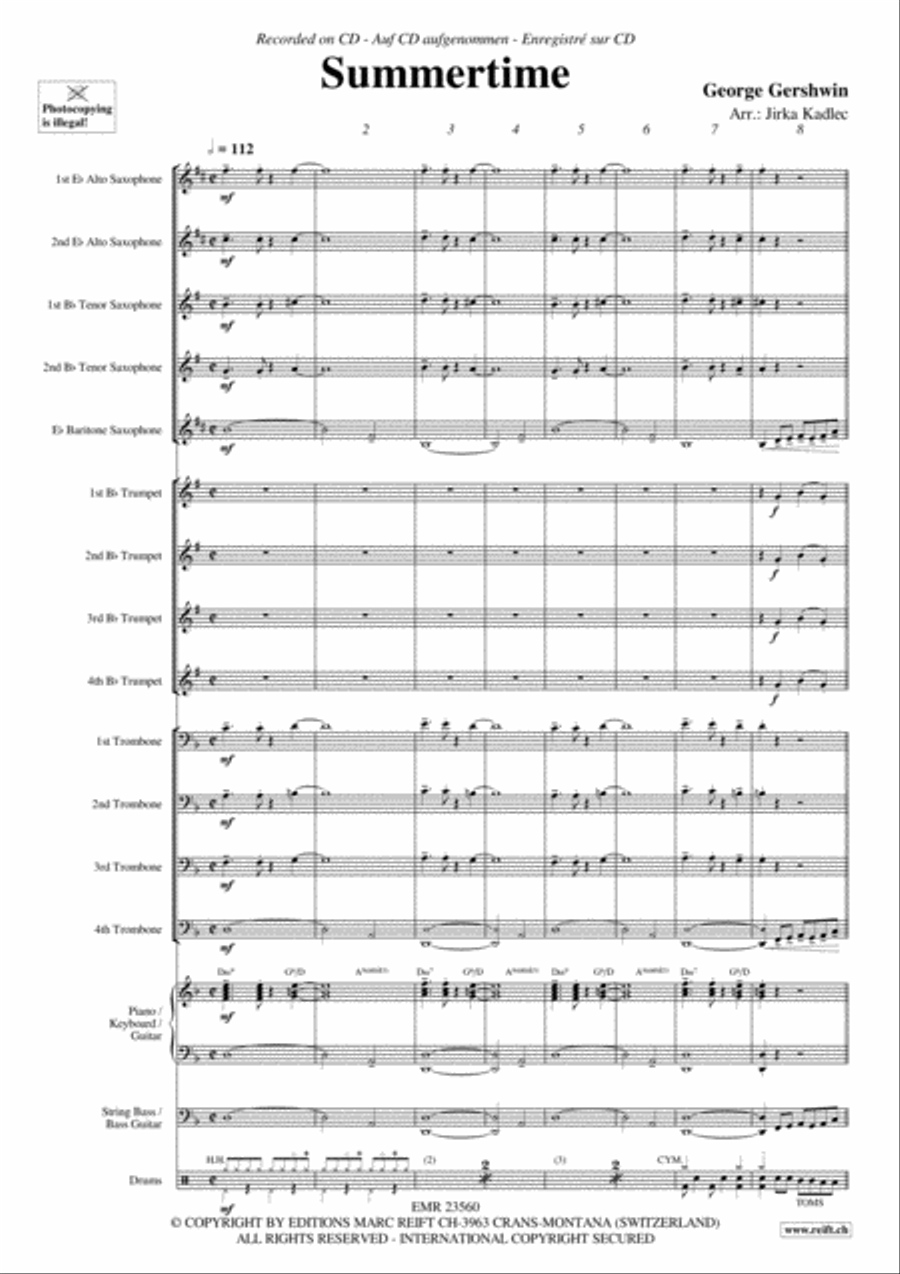 Summertime Big Band scores gallery preview page 3