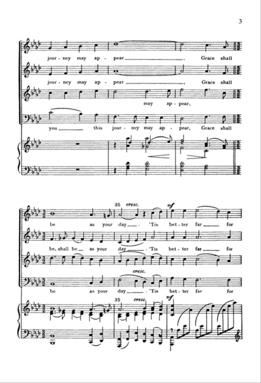 Come, Come Ye Saints 4-Part scores gallery preview page 4