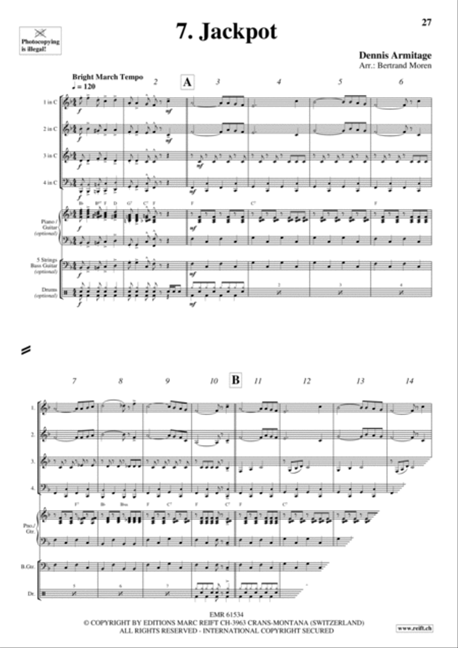 Beer Party Brass Quartet scores gallery preview page 9