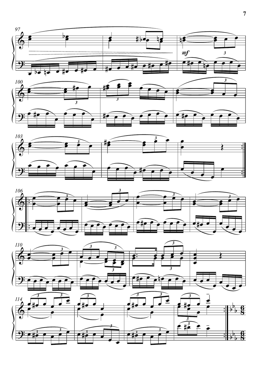 Study-Variations for Piano Piano Method scores gallery preview page 6