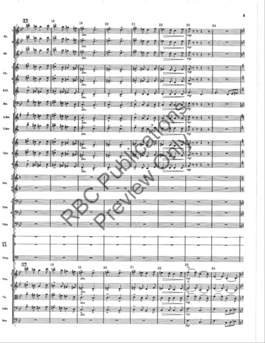 Italian Folk Fantasy (Score) Full Orchestra scores gallery preview page 5