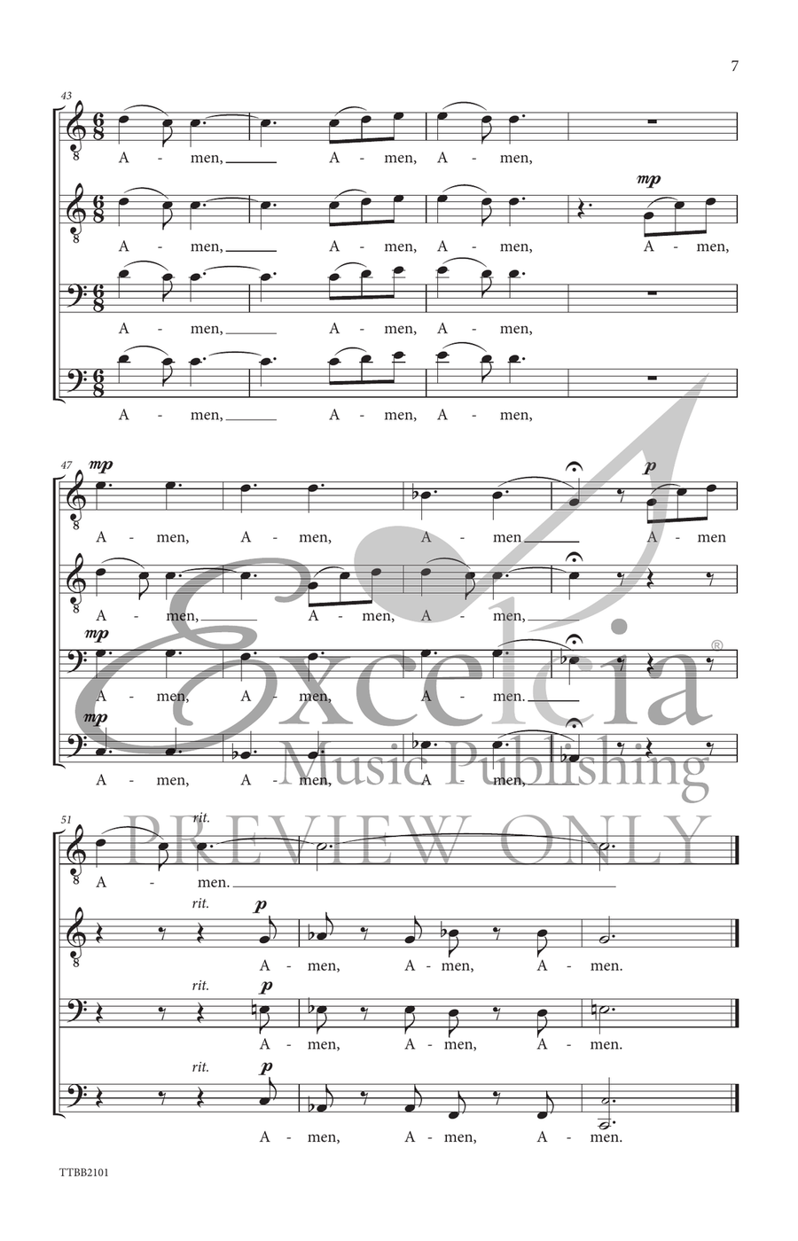 Ave Maria (TTBB) Ave Maria (TTBB) TTBB scores gallery preview page 8