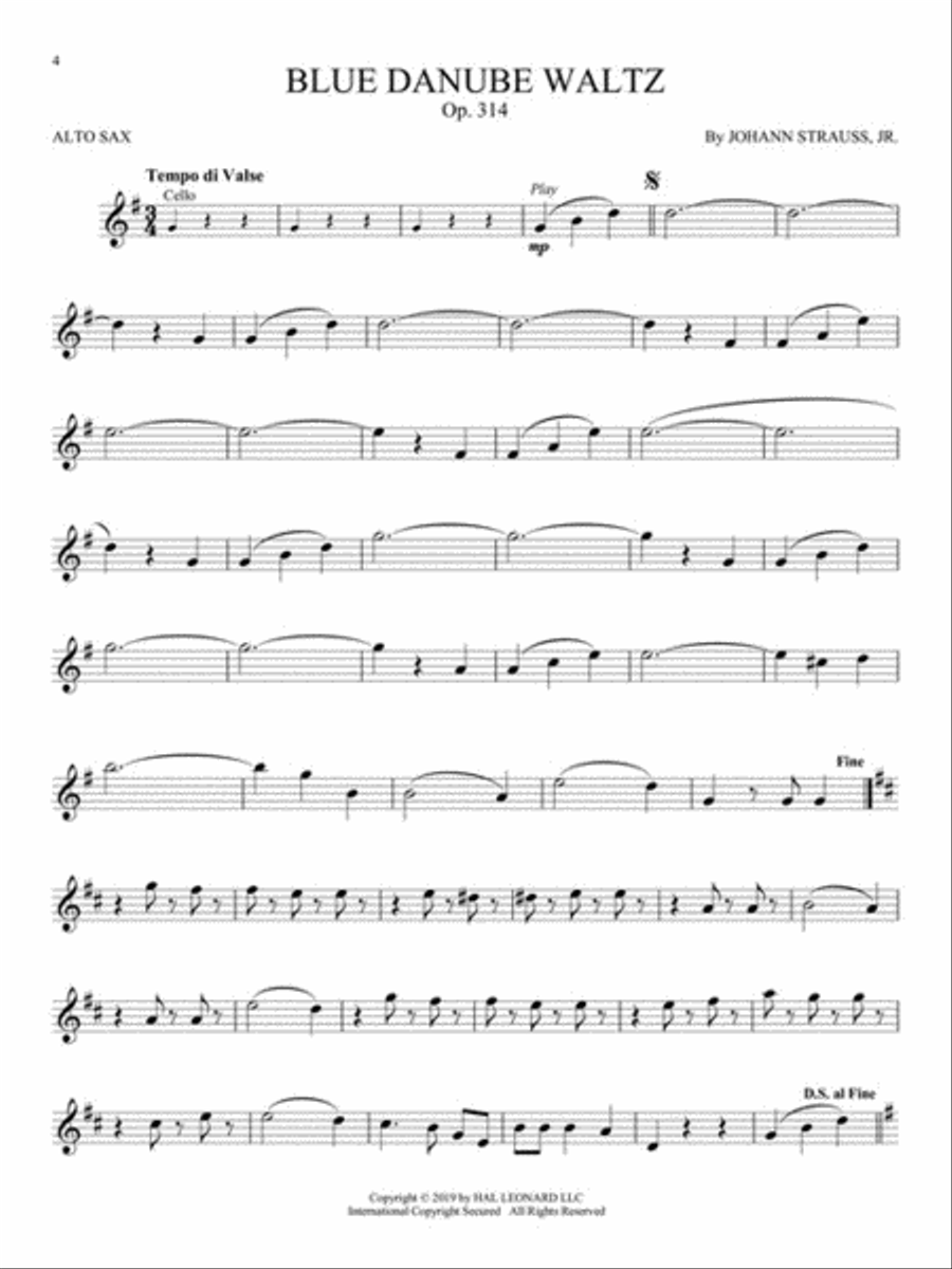 Great Classical Themes Alto Saxophone scores gallery preview page 3