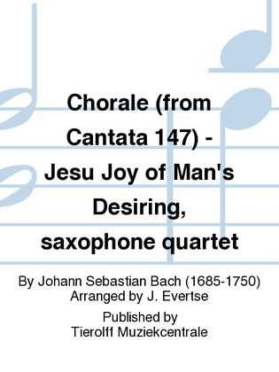 Book cover for Jesu, Joy Of Man's Desiring, Saxophone Quartet