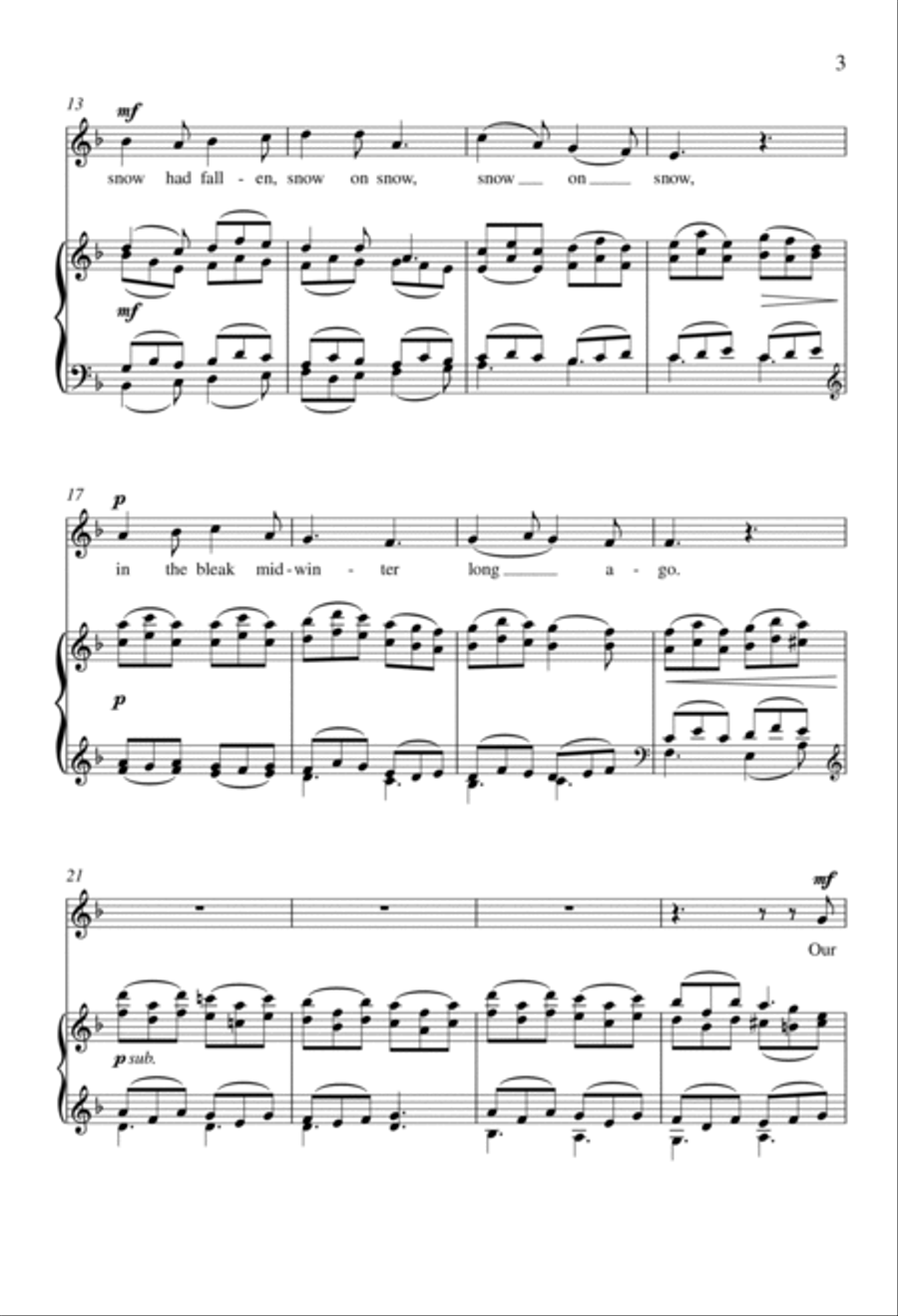 In the Bleak Midwinter 2-Part scores gallery preview page 2