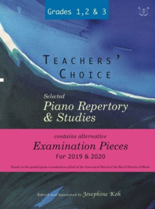 Book cover for Teachers' Choice Exam Pieces 2019-20 Grades 1-3