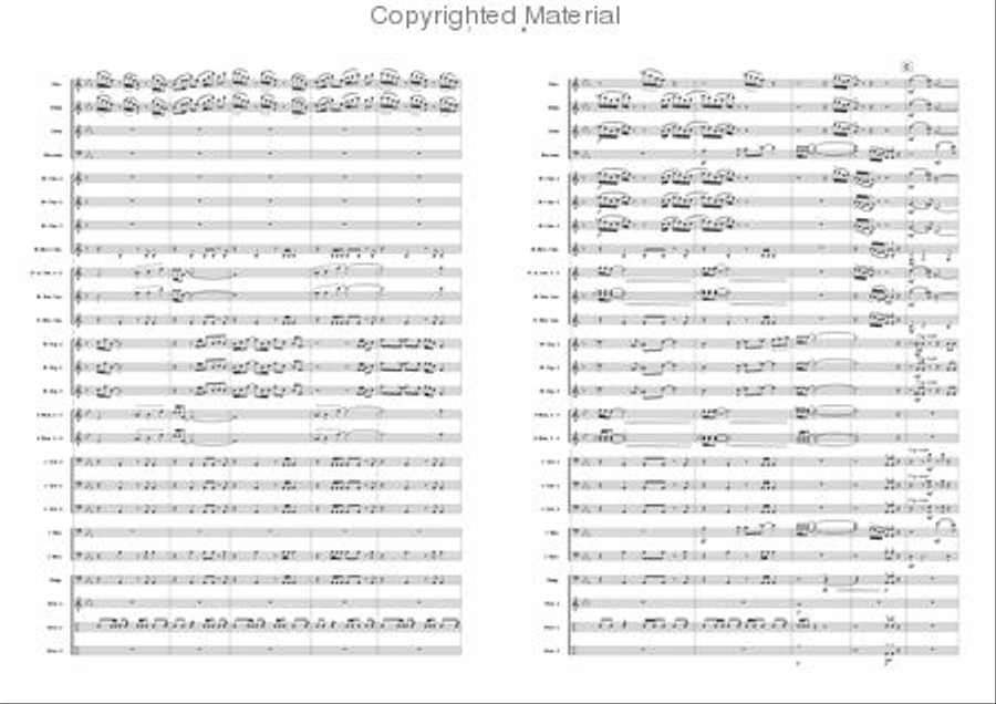 Fanfare for the Sun Concert Band scores gallery preview page 4