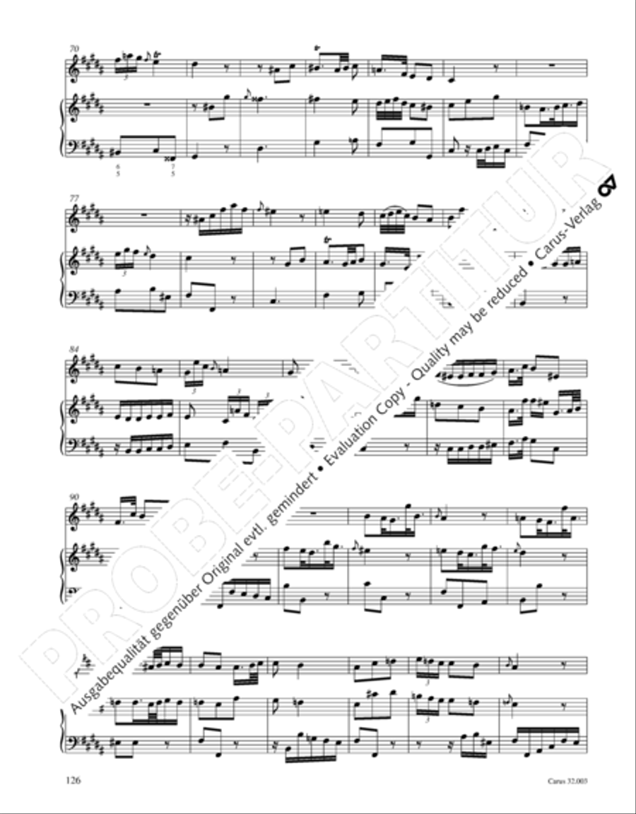 Gesamtausgabe Band 3 (Kammermusik: Duette, Solo- und Triosonaten) Score scores gallery preview page 147