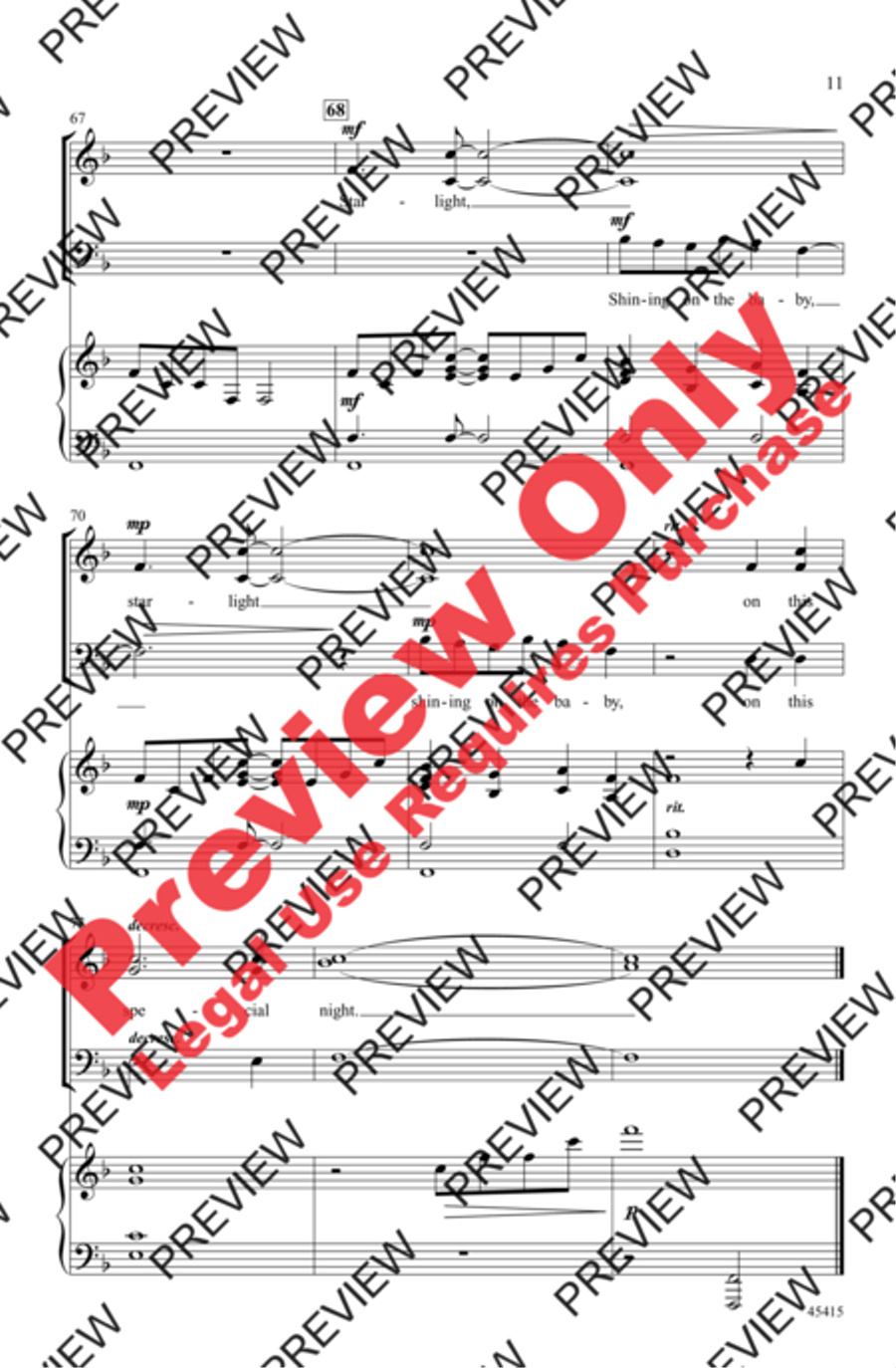 Starlight 3-Part scores gallery preview page 11