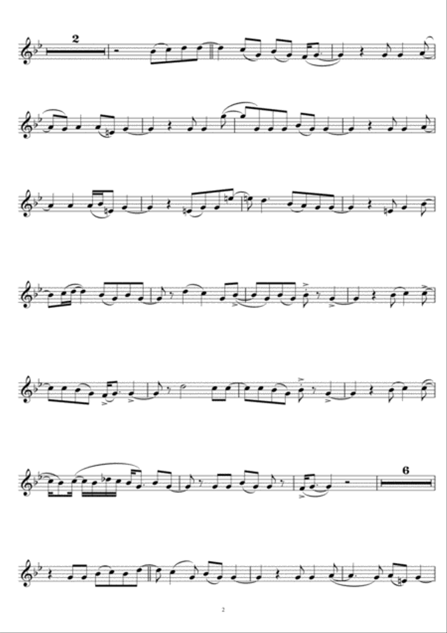I Heard It Through The Grapevine Clarinet Solo scores gallery preview page 2