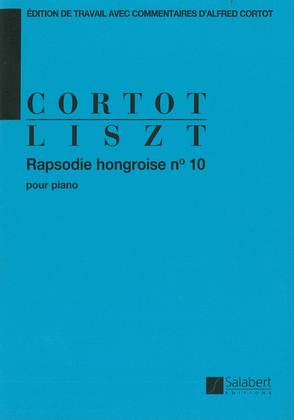 Book cover for Rhapsodie hongroise n° 10