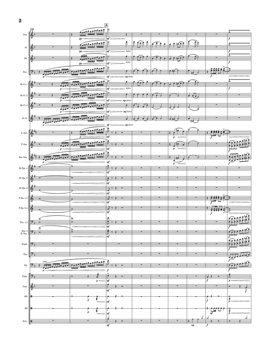 Sonata in F Major Concert Band scores gallery preview page 2