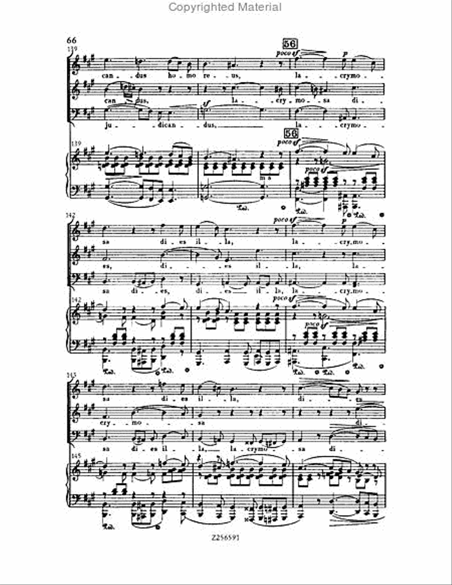 Grande Messe du Morts, H 75 Choir scores gallery preview page 66