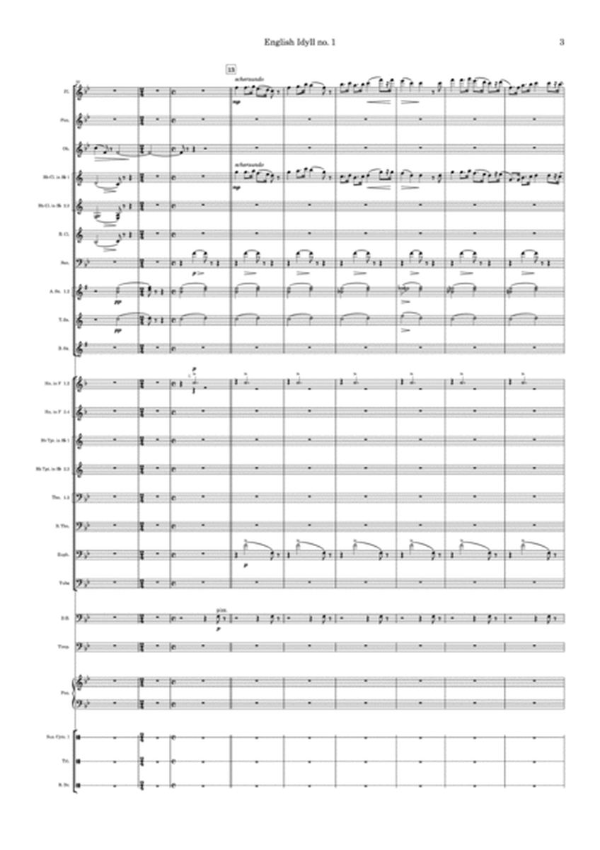 English Idyll no. 1 - Wind Band - Score Only image number null