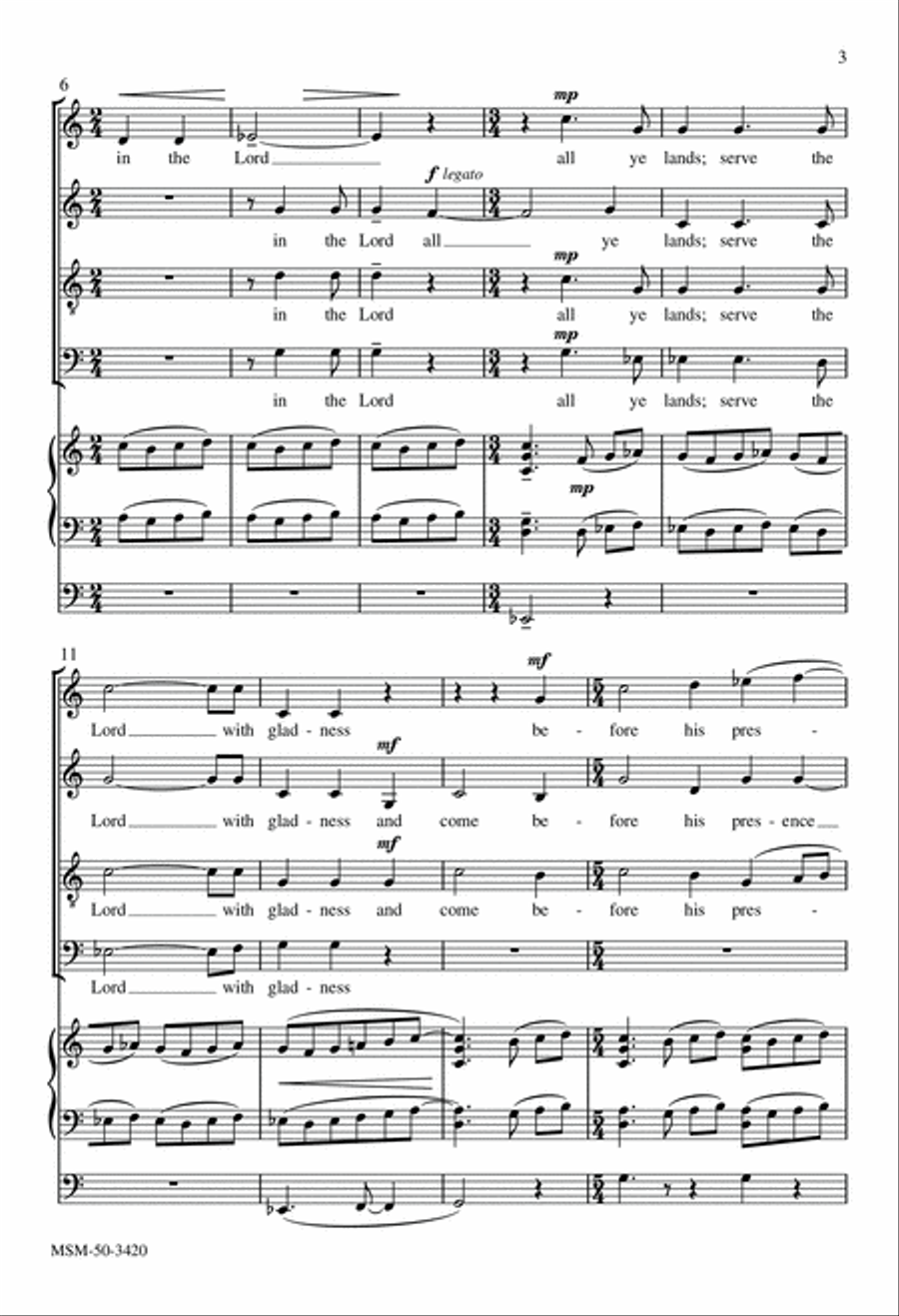 Jubilate Deo Jubilate Deo 4-Part scores gallery preview page 3