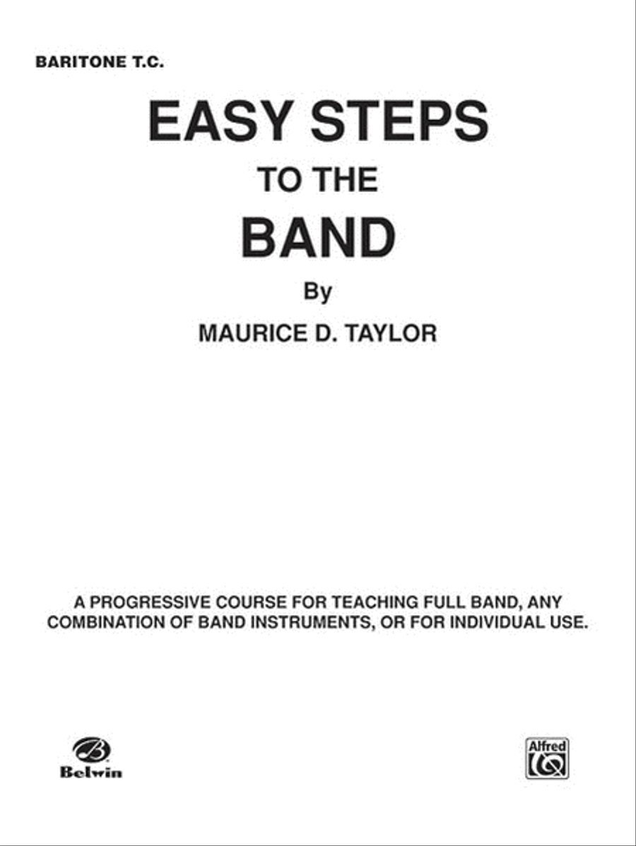 Easy Steps to the Band Concert Band Methods scores gallery preview page 1
