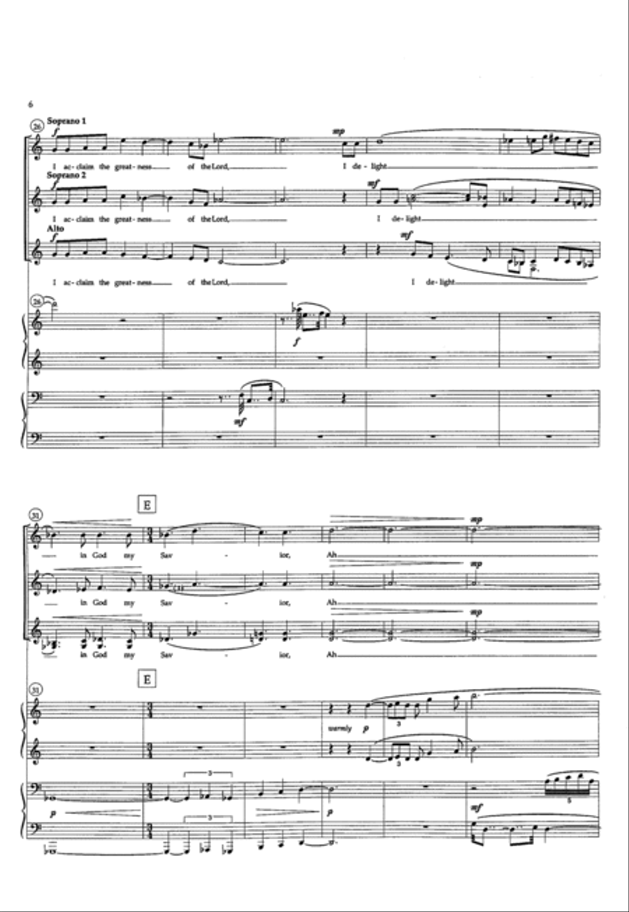 Canticle of Mary SSA scores gallery preview page 6