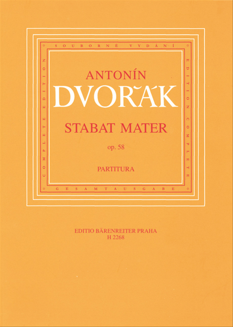 Stabat Mater, op. 58 4-Part scores gallery preview page 1