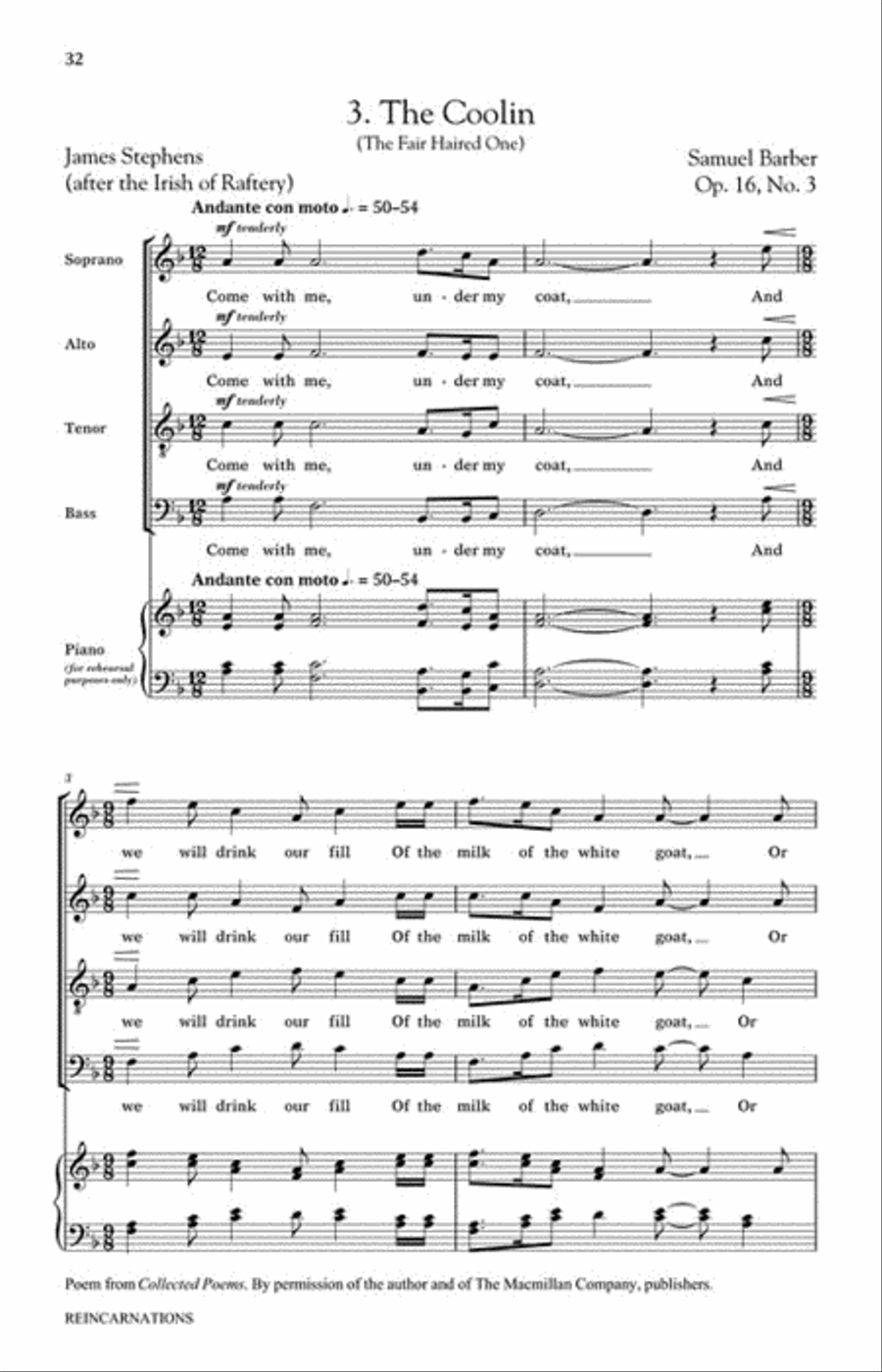 Reincarnations – Complete Edition 4-Part scores gallery preview page 6