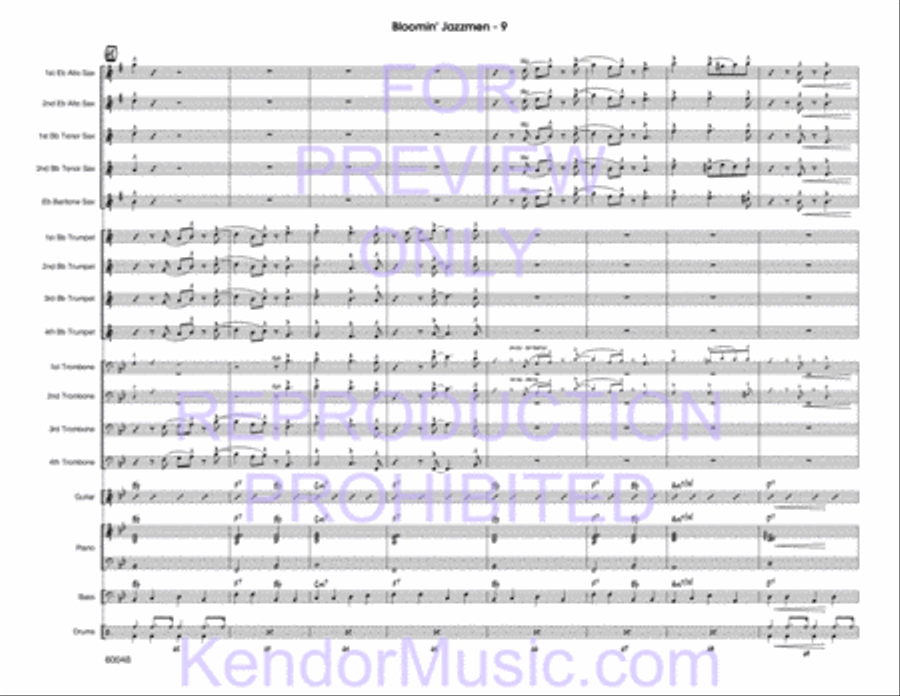 Bloomin' Jazzmen Bloomin' Jazzmen Jazz Ensemble scores gallery preview page 11