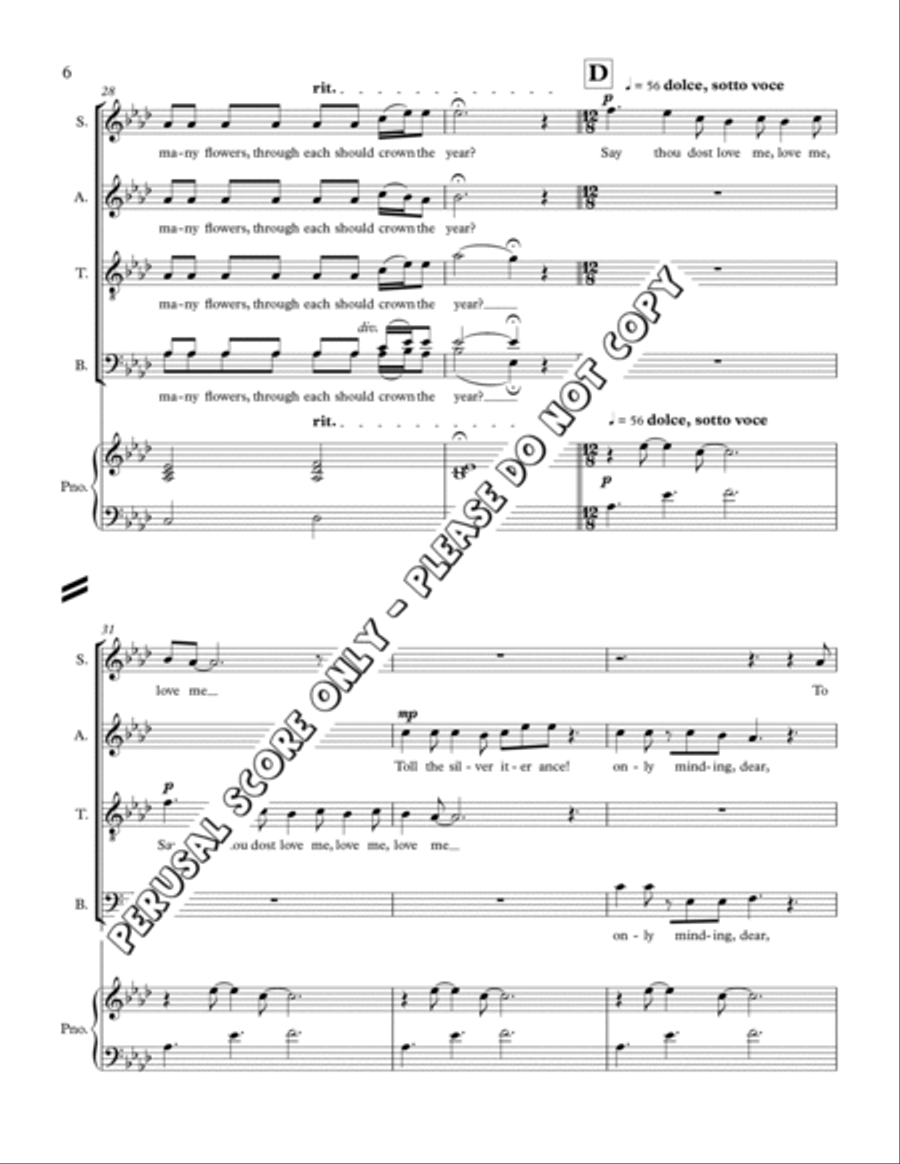 Beloved, Say Again 4-Part scores gallery preview page 6