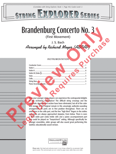 Brandenburg Concerto No. 3 (First Movement)