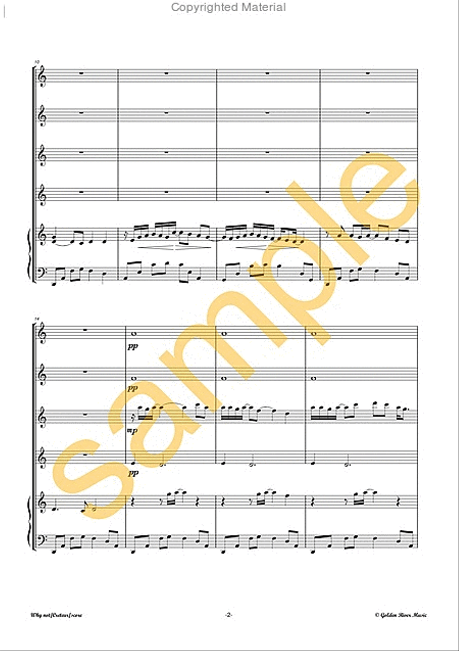 Why not? for 4 flute suiten en piano Flute Choir scores gallery preview page 3