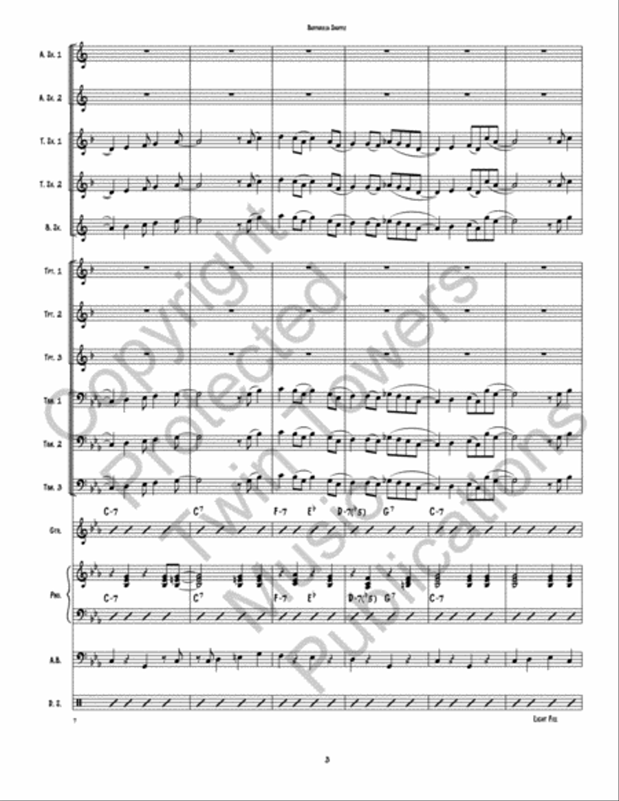 Buffarilla Shuffle Jazz Ensemble scores gallery preview page 4