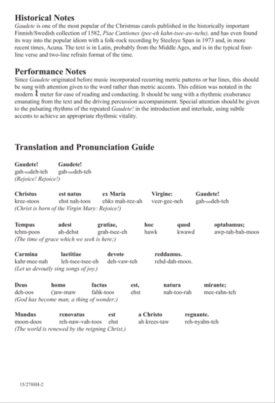 Gaudete! SSATB scores gallery preview page 3