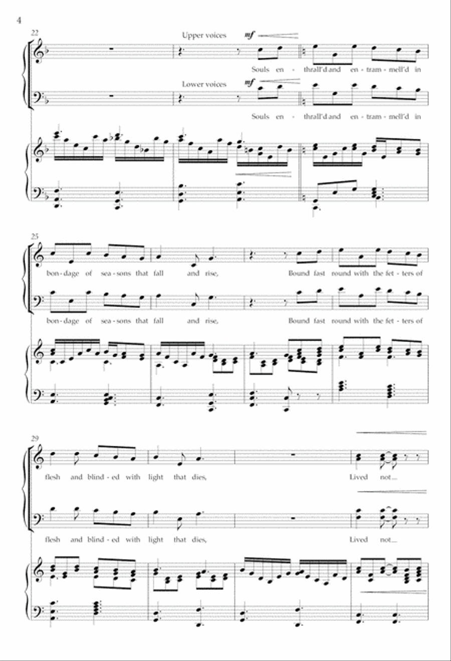 Music, sister of sunrise 4-Part scores gallery preview page 4