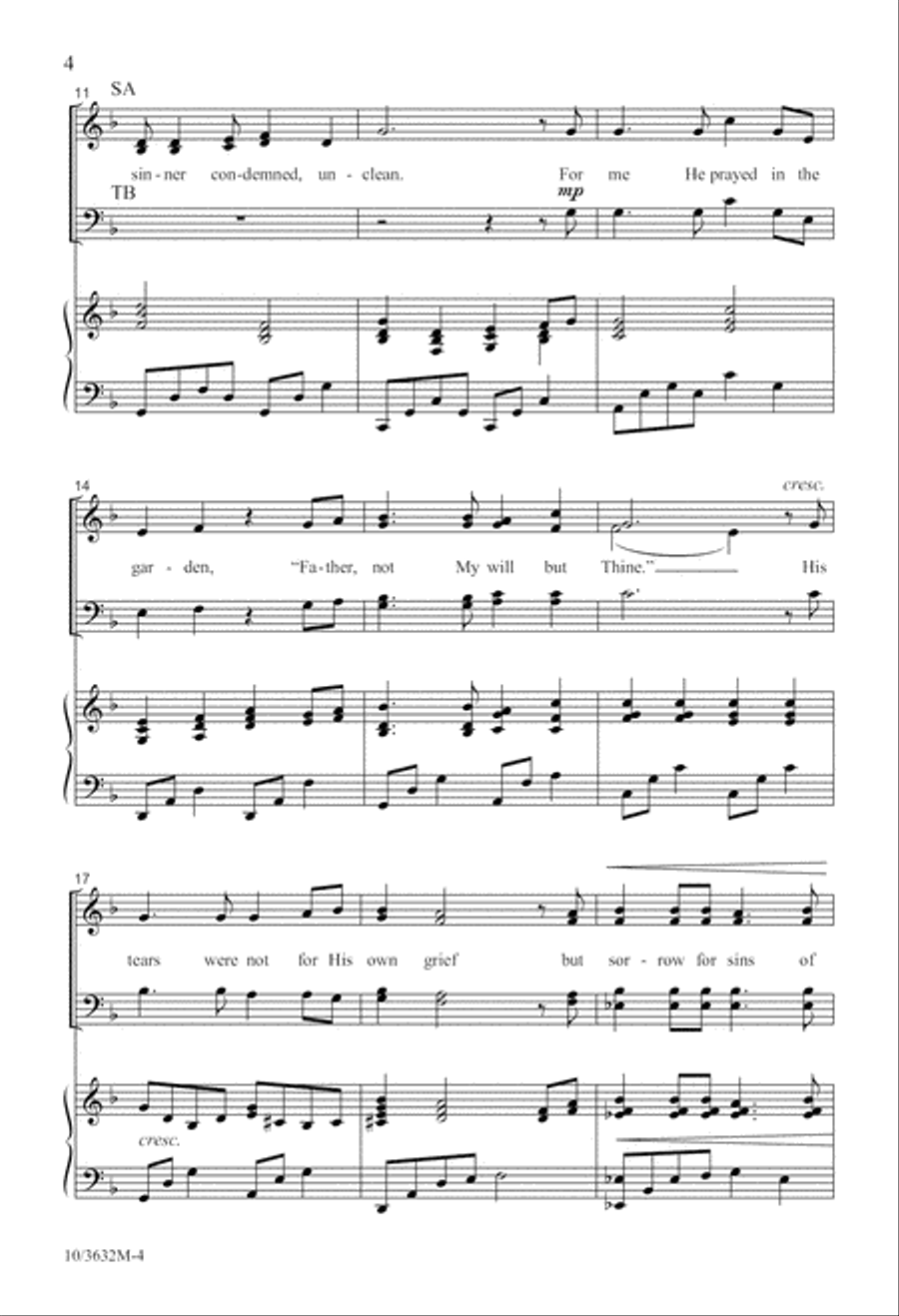 I Stand Amazed 4-Part scores gallery preview page 5