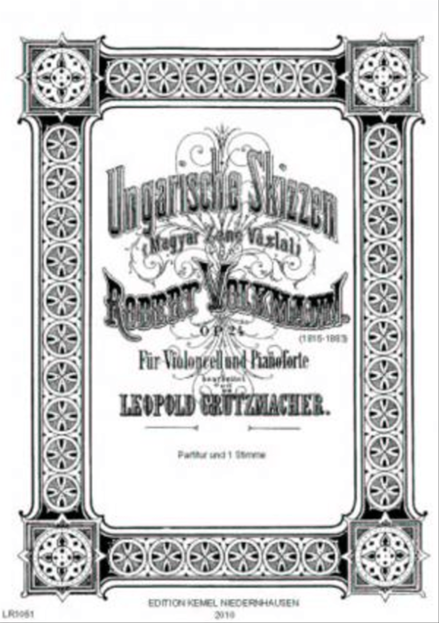 Ungarische Skizzen Piano Accompaniment scores gallery preview page 1