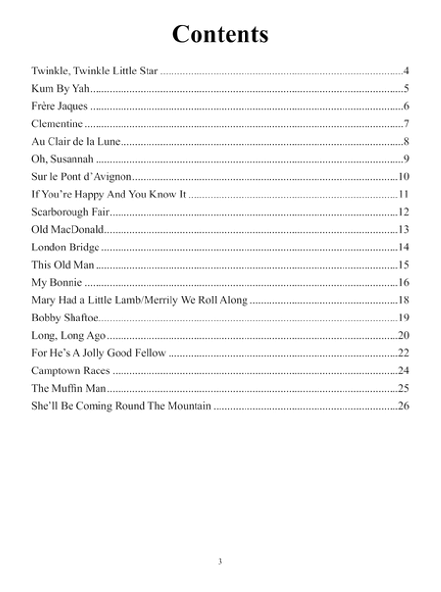 20 Popular Uke Tunes for Kids Ukulele scores gallery preview page 4