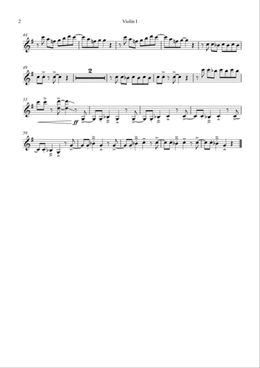 Heaven's On Fire String Quartet scores gallery preview page 5
