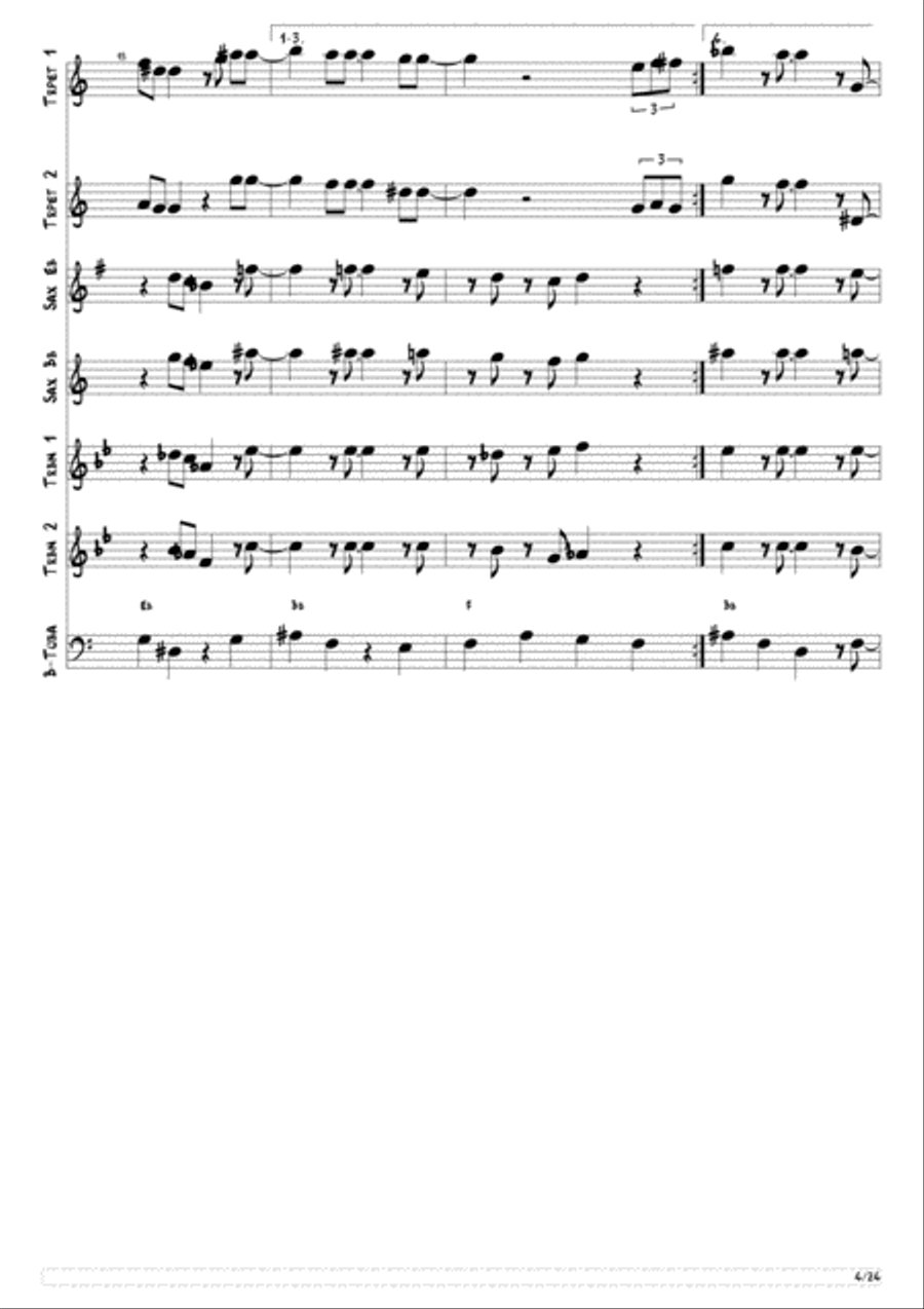Swing Brothers Jazz Ensemble scores gallery preview page 4