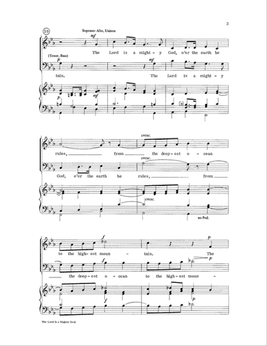 The Lord Is a Mighty God The Lord Is a Mighty God 2-Part scores gallery preview page 3