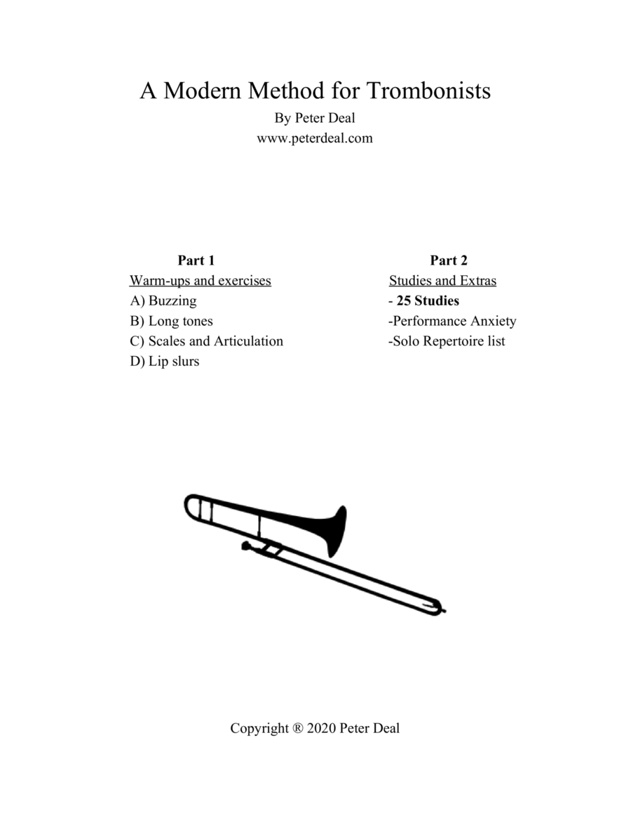 A Modern Method for Trombonists Concert Band scores gallery preview page 1