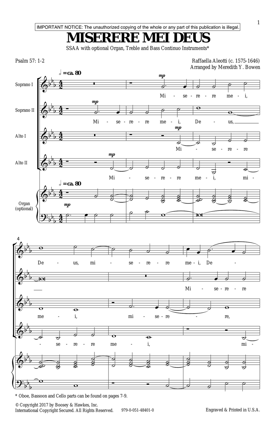 Miserere Mei Deus 2-Part scores gallery preview page 1