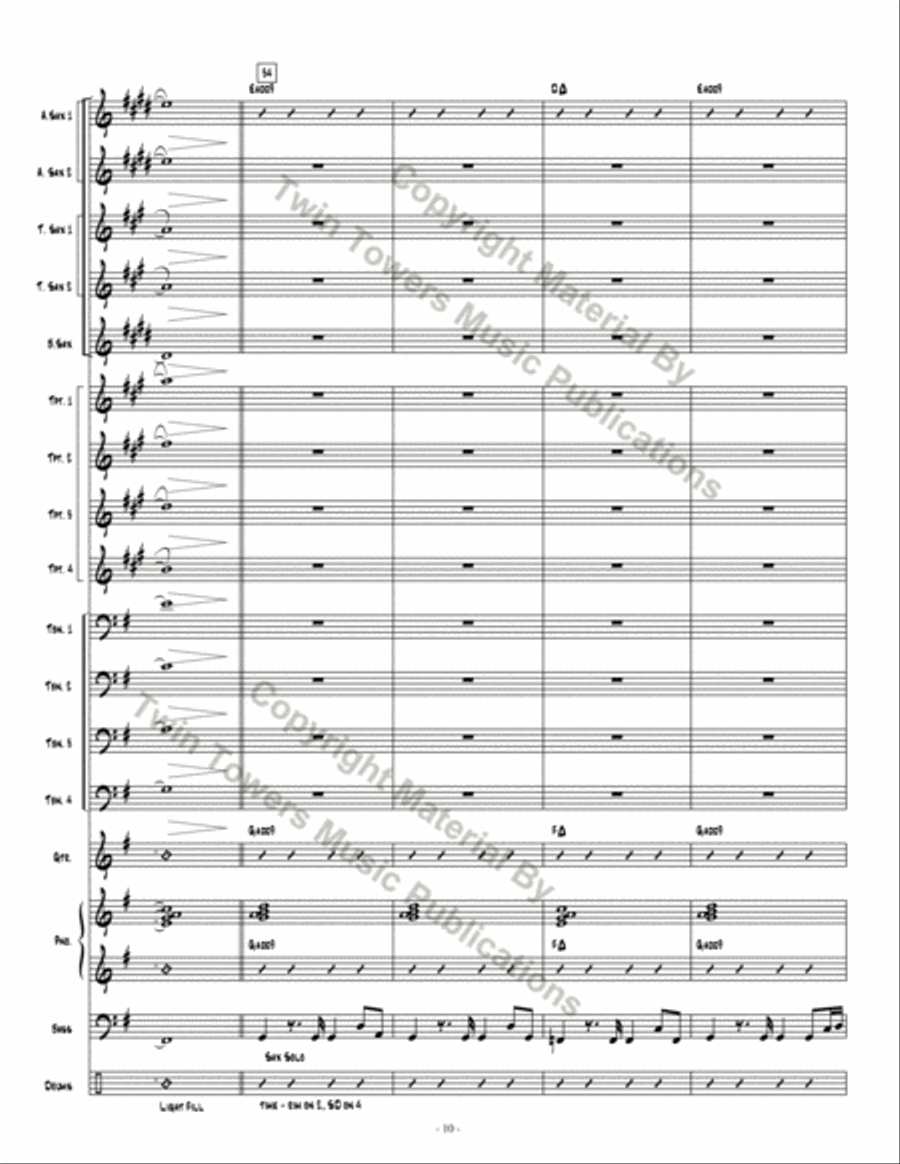 Going Home Going Home Jazz Ensemble scores gallery preview page 11