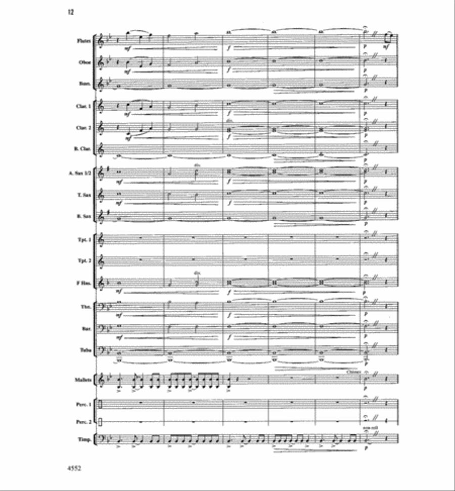 The Light Of Dawn Concert Band scores gallery preview page 11