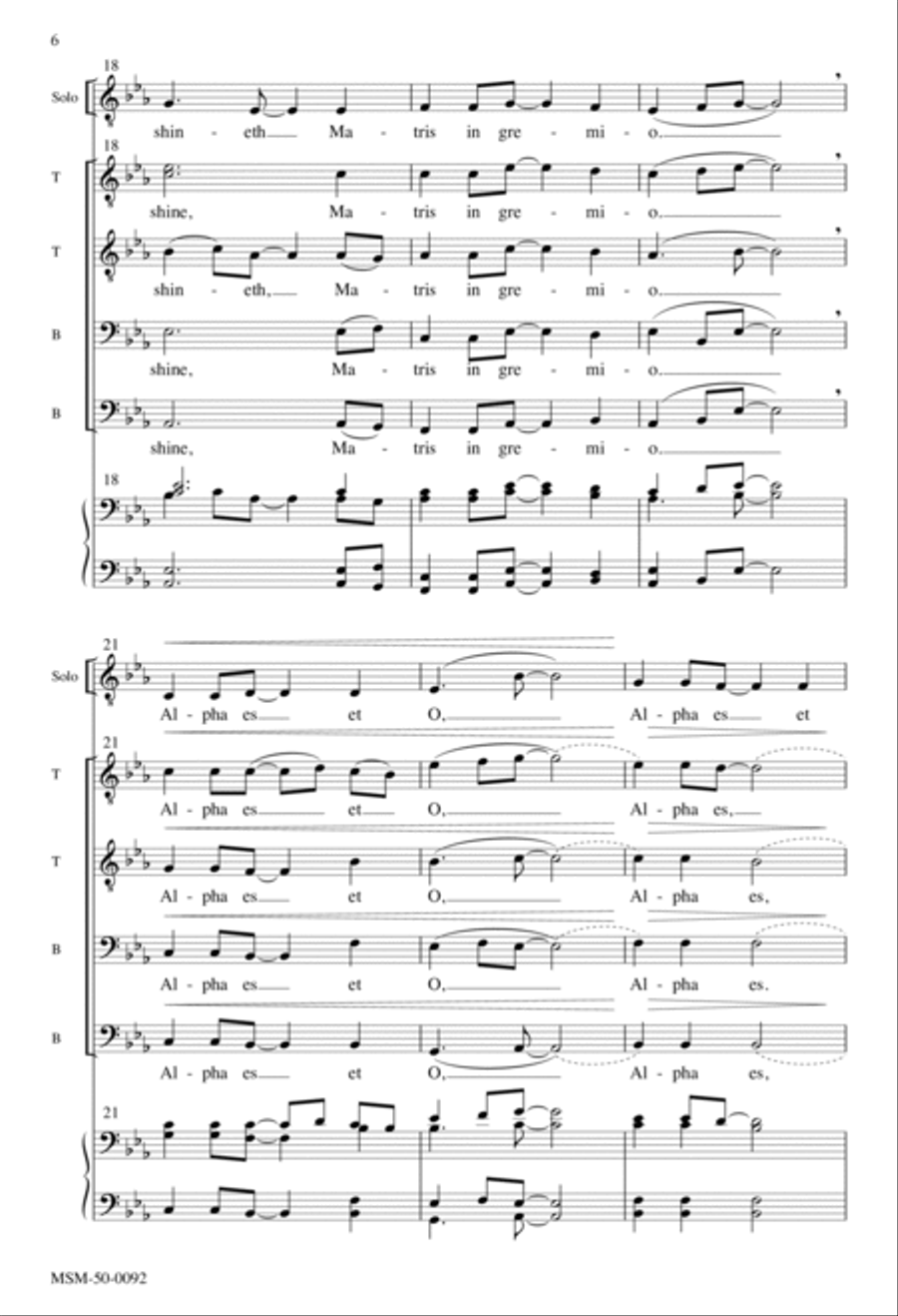 In dulci jubilo A Cappella scores gallery preview page 5