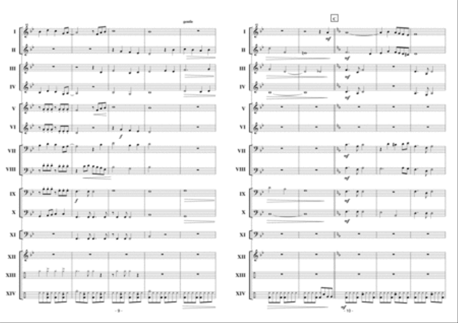 Pleased To Meet You Concert Band scores gallery preview page 6