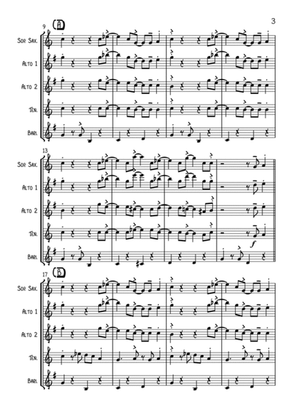 Tuxedo Junction by William Johnson Saxophone Quartet - Digital Sheet Music