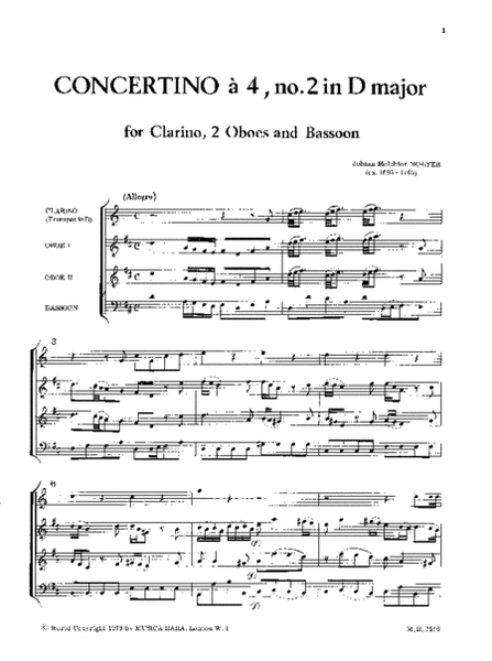 Concerto a 4 No. 2 MWV VIII 6