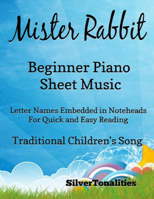 Book cover for Mister Rabbit Beginner Piano Sheet Music