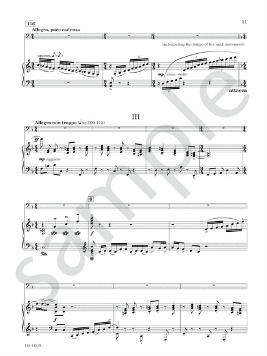 Concerto for Contrabassoon Chamber Music scores gallery preview page 6