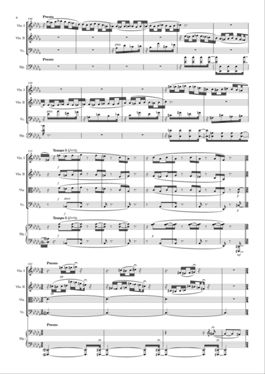 In the mists (V mlhách) Chamber Orchestra scores gallery preview page 6